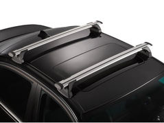 Strešné nosiče YAKIMA s presahom pre VOLKSWAGEN Golf  (Mk. VII) 5-dr Hatchback 2013-2019 klasická holá strecha - uchytenie sponové pod dvere (99571)