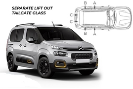 Sluneční clony na okna - CITROEN Berlingo Multispace (2018-) - Komplet sada (CIT-BERL-5-CX)