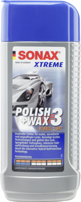 SONAX Xtreme Polish & Wax 3 Leštenka s voskom - 250 ml (202100)