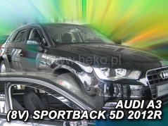 Deflektory na Audi A3 Sportback, 5-dverová, 2013-2020 (predné) (10246)