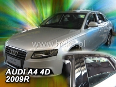 Deflektory na Audi A4 B8 sedan, 4-dveřová (+zadní), r.v.: 2007 - 2015 (10233)