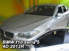 Deflektory na BMW 5 F10, 4-dveřová, 2010-2016 (predné) (11147)