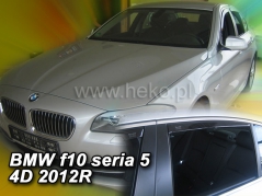 Deflektory na BMW 5 F10 sedan, 4-dveřová (+zadní), r.v.: 2010 - 2016 (11148)