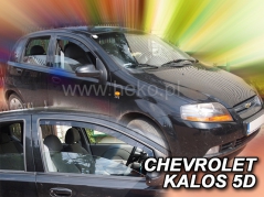 Deflektory na Chevrolet Kalos, 5-dveřová, r.v.: 2004 - 2008 (10503)