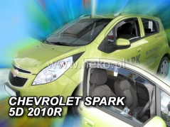 Deflektory na Chevrolet Spark M300 hatchback, 5-dveřová, r.v.: 2010 - (10530)