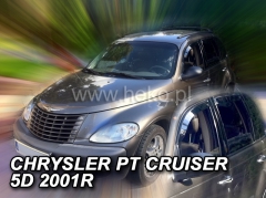 Deflektory na Chrysler PT Cruiser, 5-dveřová, r.v.: 2001 - 2010 (10404)