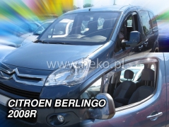 Deflektory na Citroen Berlingo II, 2-dveřová, r.v.: 2008 - 2018 (26133)