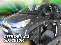 Deflektory na Citroen C3 II, 5-dveřová, r.v.: 2010 - 2016 (12248)