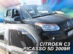 Deflektory na Citroen C3 Picasso, 5-dverová, r.v.: 2009 - 2017 (12246)