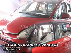 Deflektory na Citroen C4 Grand Picasso, 5-dveřová (+zadní), r.v.: 2007 - 2013 (12237)