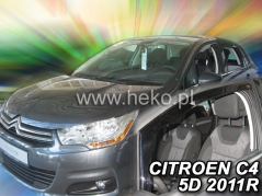 Deflektory na Citroen C4 II, 5-dveřová, r.v.: 2010 - (12250)