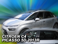 Deflektory na Citroen C4 Picasso MK2, 5-dveřová (+zadní), r.v.: 2013 - (12259)