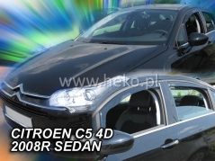 Deflektory na Citroen C5 II, 4/5-dveřová, r.v.: 2008 - (12242)