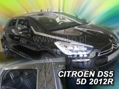 Deflektory na Citroen DS5, 5-dveřová (+zadní), r.v.: 2012 - (12255)