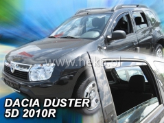 Deflektory na Dacia Duster, 5-dveřová (+zadní), r.v.: 2010 - 2018 (13108)