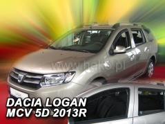 Deflektory na Dacia Logan MCV II, 5-dveřová (+zadní), r.v.: 2013 - (13114)