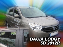 Deflektory na Dacia Lodgy, 5-dveřová (+zadní), r.v.: 2012 - (13110)