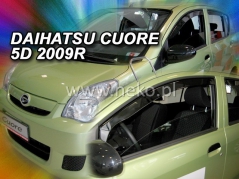 Deflektory na Daihatsu Cuore VII, 5-dveřová, r.v.: 2007 - (13218)