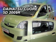 Deflektory na Daihatsu Cuore VII, 5-dveřová (+zadní), r.v.: 2007 - (13219)