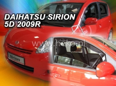 Deflektory na Daihatsu Sirion II, 5-dveřová, r.v.: 2005 - (13216)