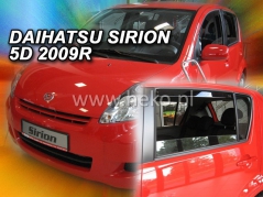 Deflektory na Daihatsu Sirion II, 5-dveřová (+zadní), r.v.: 2005 - (13217)