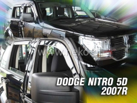 Deflektory na Dodge Nitro, 5-dveřová (+zadní), r.v.: 2007 - (13405)