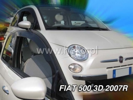 Deflektory na Fiat 500, 3-dveřová, r.v.: 2007 - (15156)