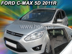 Deflektory na Ford C-Max, 5-dveřová (+zadní), r.v.: 2011 - (15292)