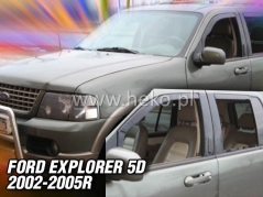 Deflektory na Ford Explorer III, 5-dveřová (+zadní), r.v.: 2002 - 2005 (15274)