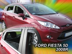 Deflektory na Ford Fiesta, 5-dveřová (+zadní), r.v.: 2008-2017 (15287)