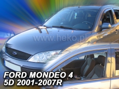 Deflektory na Ford Mondeo, 4/5-dveřová, r.v.: 2001 - 2007 (15248)