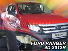 Deflektory na Ford Ranger, 4-dveřová, r.v.: 2012 - (15303)