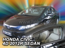 Deflektory na Honda Civic sedan, 4-dveřová, r.v.: 2012 - 2016 (17160)