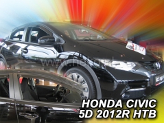 Deflektory na Honda Civic hatchback, 5-dveřová, r.v.: 2012 - 2016 (17162)