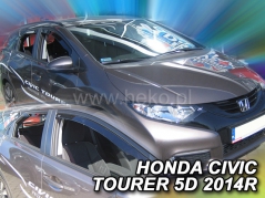 Deflektory na Honda Civic Tourer, 5-dveřová (+zadní), r.v.: 2012 - 2016 (17171)