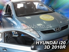 Deflektory na Hyundai i20, 3-dveřová, r.v.: 2008-2014 (17260)