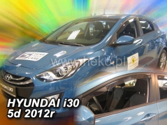 Deflektory na Hyundai i30 II, 5-dveřová, r.v.: 2012 - 2017 (17273)