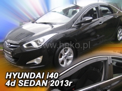 Deflektory na Hyundai i40 sedan, 4-dveřová, r.v.: 2011 - (17267)