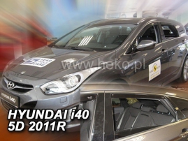 Deflektory na Hyundai i40 combi, 5-dveřová (+zadní), r.v.: 2011 - (17268)