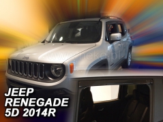 Deflektory na Jeep Renegade, 5-dveřová (+zadní), r.v.: 2014 - (19127)