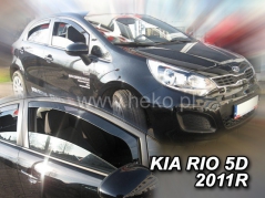 Deflektory na Kia Rio III, 4/5-dveřová, r.v.: 2011 - 2017 (20152)