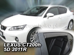 Deflektory na Lexus CT 200h, 5-dveřová (+zadné), r.v.: 2011 - (30019)