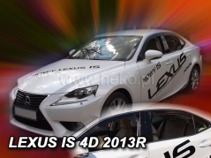 Deflektory na Lexus IS III, 4-dveřová (+zadné), r.v.: 2013 - (30021)