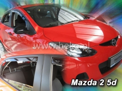 Deflektory na Mazda 2 III, 5-dveřová (+zadní), r.v.: 2009 - 2014 (23152)