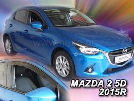 Deflektory na Mazda 2 IV, 5-dveřová, r.v.: 2014 - (23165)