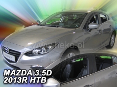 Deflektory na Mazda 3 III hatchback, 5-dveřová (+zadní), r.v.: 2013-2019 (23164)