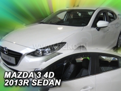 Deflektory na Mazda 3 III sedan, 4-dveřová (+zadní), r.v.: 2013-2019 (23164)