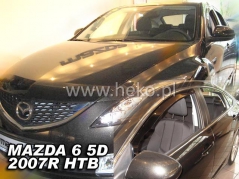 Deflektory na Mazda 6 Gh hatchback, 5-dveřová (+zadní), r.v.: 2007 - 2013 (23145)