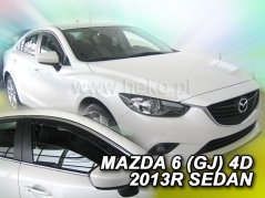 Deflektory na Mazda 6 GJ sedan, 4-dveřová, r.v.: 2013 - (23159)