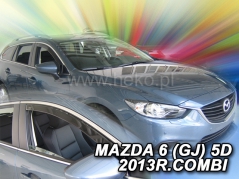 Deflektory na Mazda 6 GJ combi, 5-dveřová, r.v.: 2013 - (23159)